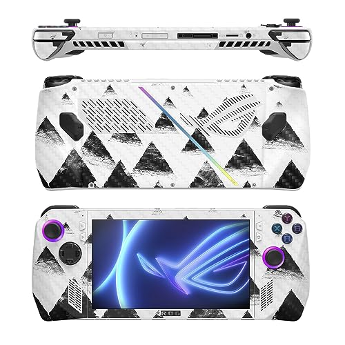 Image of MightySkins Carbon Fiber Skin Compatible with Asus ROG Ally - Black Hills | Protective, Durable Textured Carbon Fiber Finish | Easy to Apply