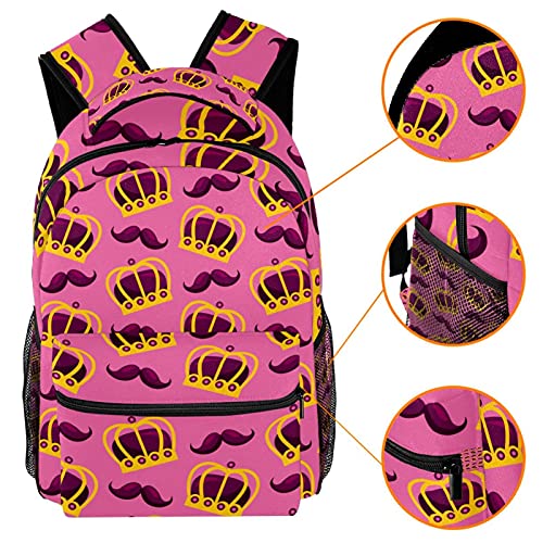 Sac à dos d'école à pois style décontracté avec grand compartiment - 3