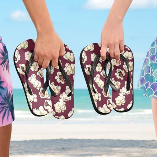 CEBUGI Unisex Flip Flop -Flat Sandal -NonSlip Couple Slippers -Natural Rubber Foam Soles Ultimate Comfort and Durability for Indoor Outdoor|Popcorn Pattern4
