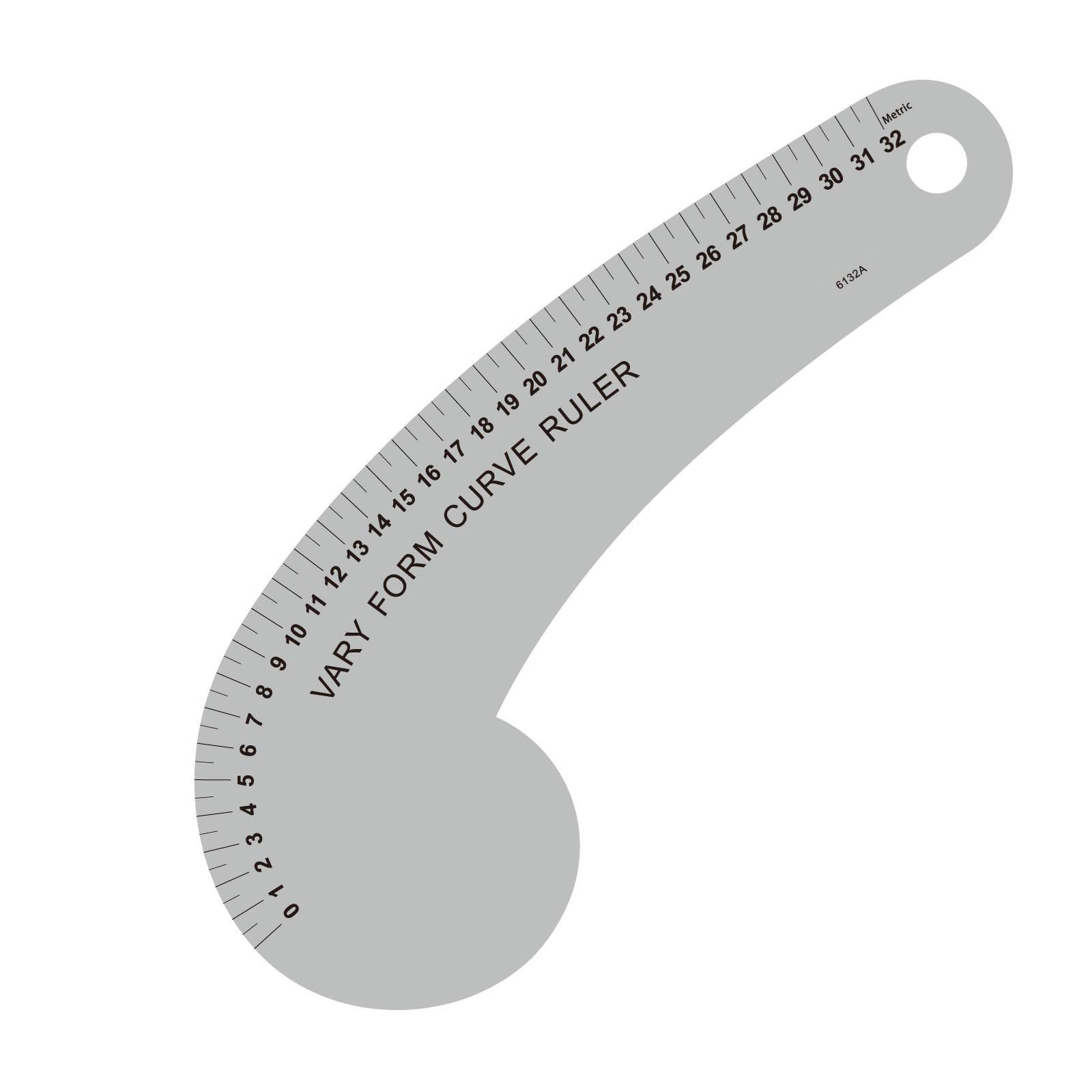 Kaeltsyn 6132A Portable Metal Sewing Ruler With Nonslip Surfaces For Fashion Projects Nonslip Sewing Measure