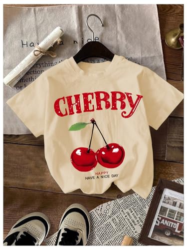 Image of RoseSeek Girl's Shirts 3 Packs Star Butterfly Graphic Tees Crew Neck Short Sleeve T Shirt Casual Tops