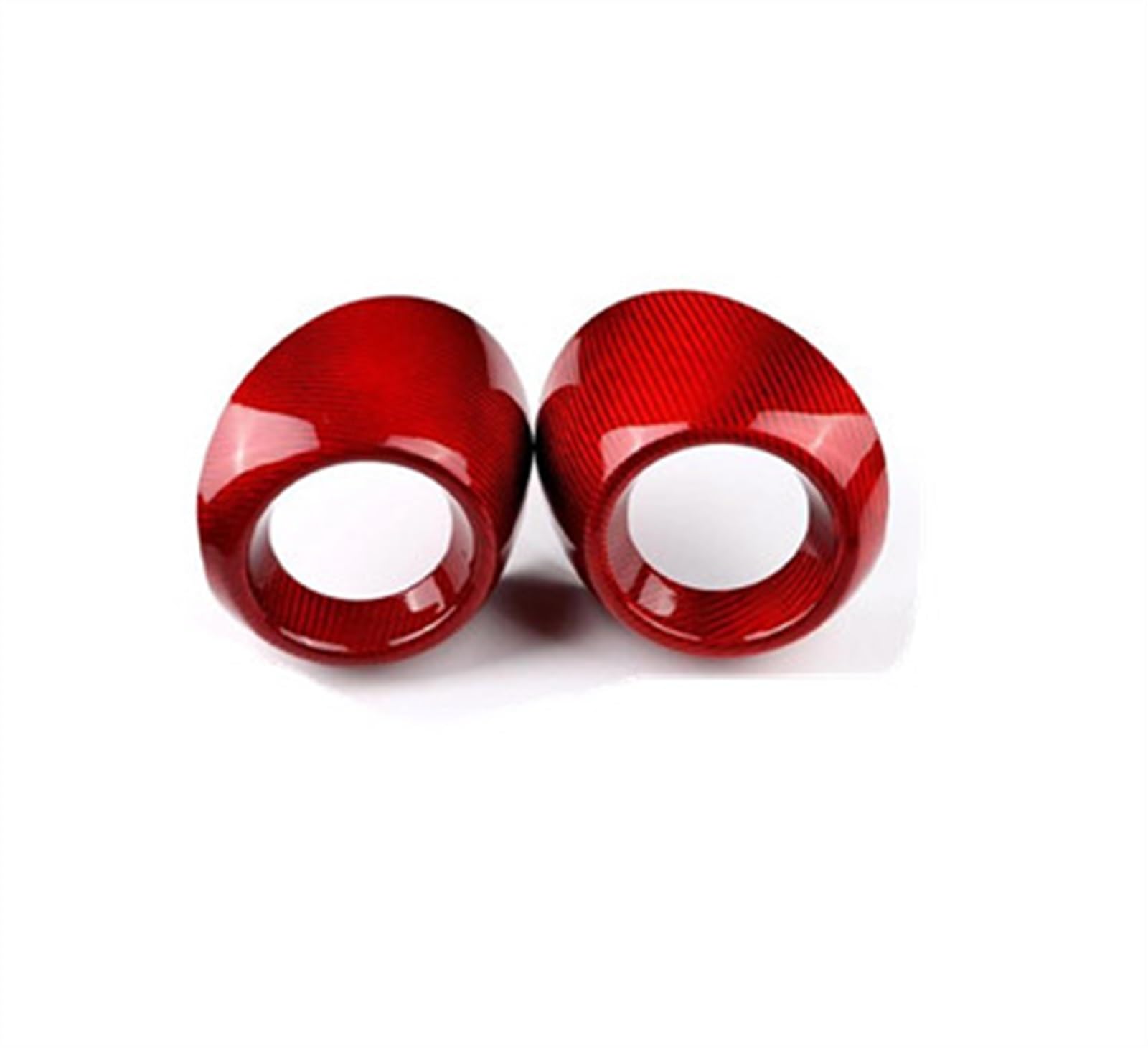Car Interior Modification LHD Air Conditioner Outlet Sticker Accessories for Subaru BRZ 2021-2024 Anti-dust(Rosso)