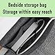 QianFenShi Betttasche zum Einhängen,Bett Organizer zum Einhängen,Bettaufhänger-Aufbewahrungstasche,Aufbewahrungstasche Bett,Dicke Filz,Anti-Rutsch,für Handy,iPad,Buch,Brille,Fernbedienung (Schwarz)