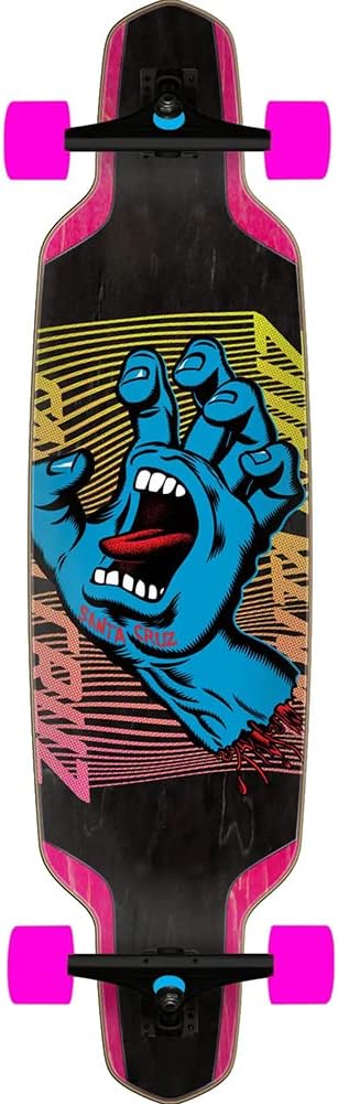CRUISER LONGBOARD SKATEBOARD SPLIT HAND DROP DOWN 9.50in x 37.52in