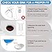 Yodel Faucet Bathroom Sink Drain with Overflow - Big Cap for Standard 1 3/4