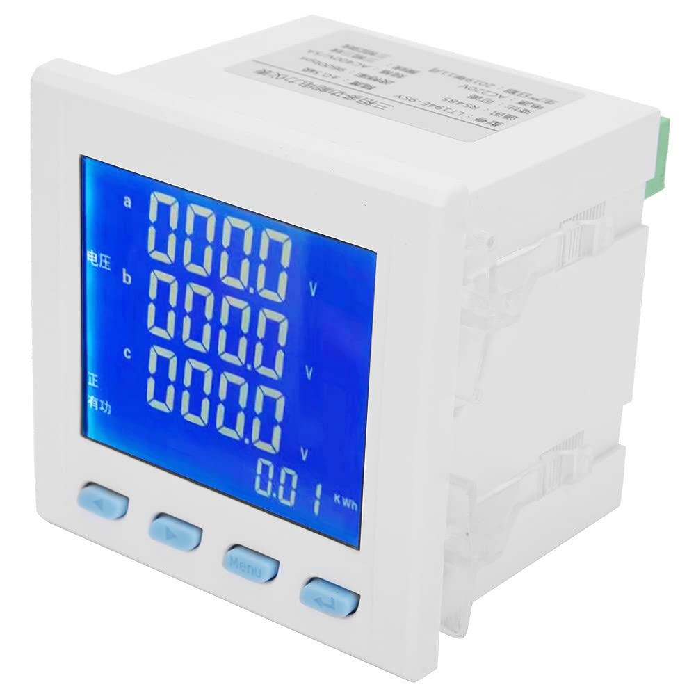 Interfaz de comunicación y salida de relé programable - Medidor de potencia multifunción LT194E 9SY con pantalla LCD blanca - Medidor de voltaje y corriente trifásico - Trifásico