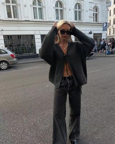 Women's Bow Tie Front Coqutte Cardigan Y2k Vintage Cyber Punk Sweaters Knitted Long Sleeve Top Fairy Grunge Clothes2