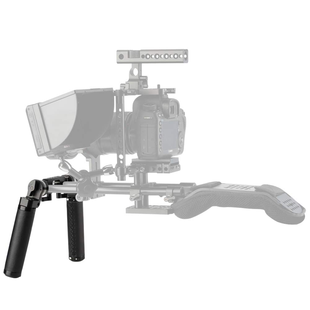 Amazon | NICEYRIG ロゼットハンドルグリップ（2本セット、レザー製  