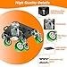 Furniture Dolly 5 Wheels Heavy Duty with Removable Side Guards,3307 Lbs Capacity,360° Rotating Wheels & Tail Brake,Furniture Movers Lifter Tool for Sofas,Beds, Appliances,–Stable,Safe,and Easy to Use