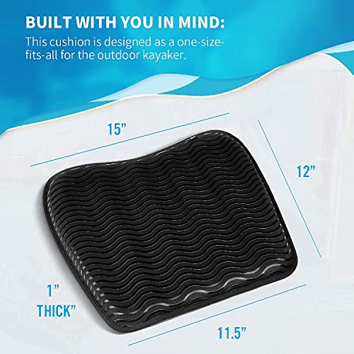 image for Hornet Watersports Kayak Seat Cushion, Ideal Kayak Accessories for Men