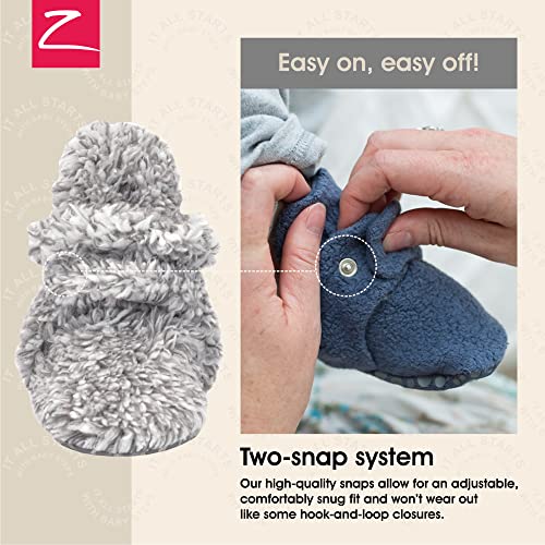 Zutano Baby Furry Fleece Booties with Grippers, Organic Cotton Lining - image 3