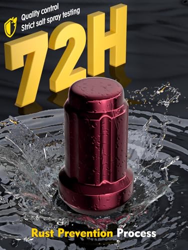 Image of MIKKUPPA M12x1.5 Lug Nuts, Rose Pink 20PCS Closed End Spline Lug Nuts | Replacement for 1994-2013 Impala, 1998-2022 Accord /CRV /Civic, 2003-2008 Pilot Aftermarket Wheel