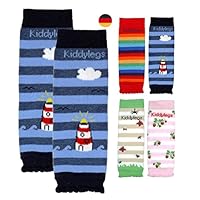 Kiddylegs® Babystulpen Premium Mini Beinwärmer für Neugeborene (Leuchtturm)