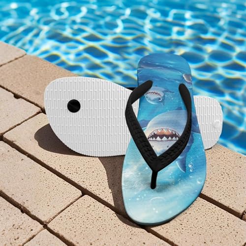 Little Kid Hawaii Vacation Cartoon Flip Flop, Arch Support, Non Slip Outsole, Water Friendly3