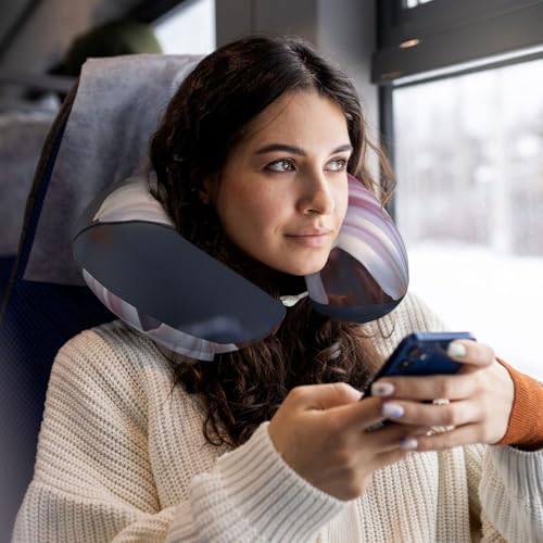 Almohada de viaje de espuma viscoelástica ergonómica miniatura 5