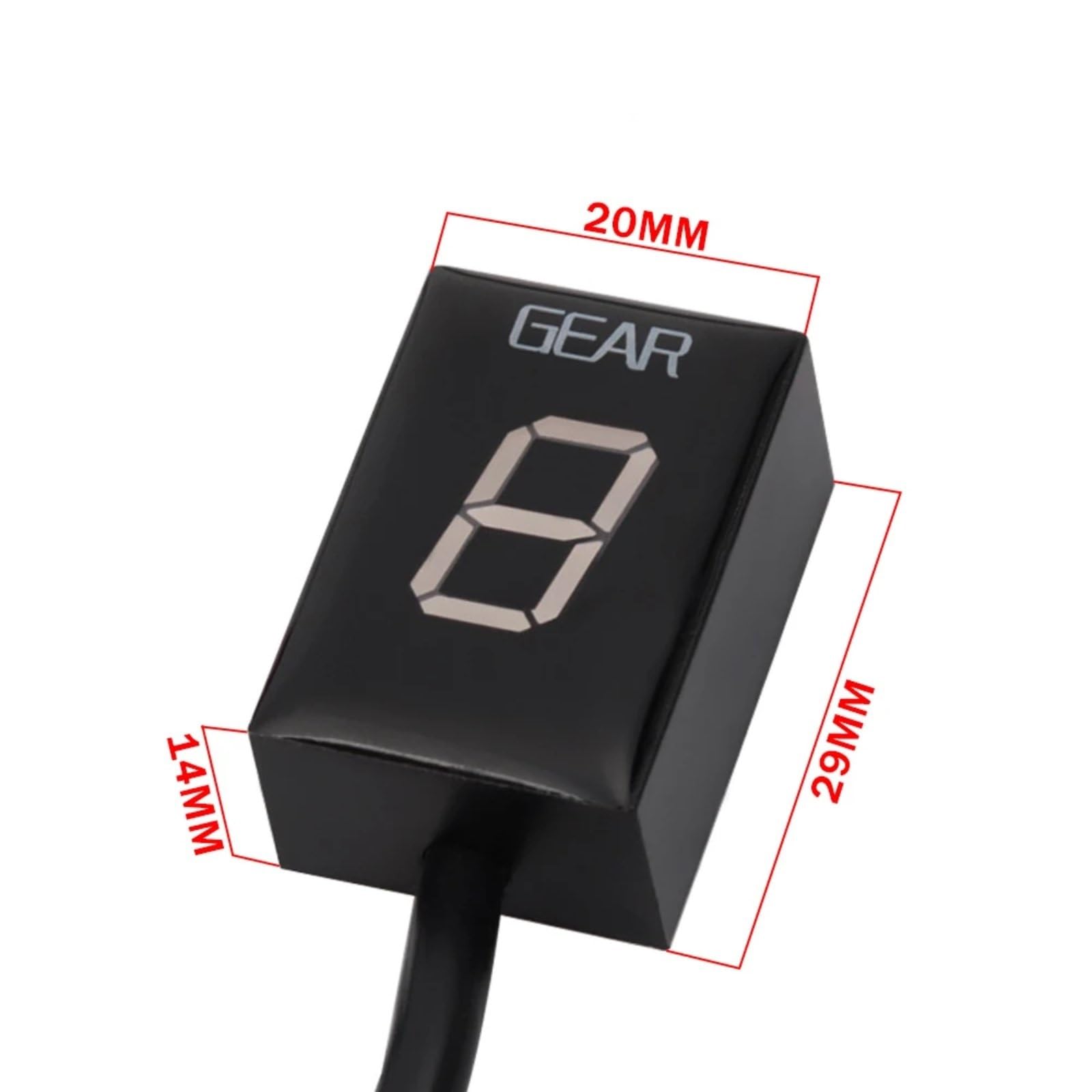 indicador Marcha Velocidad Compatible con Aprilia para SL1000 para Shiver 750 Indicador De Pantalla Digital 1-6 para Motocicleta Sensor De Palanca De Cambios De Pantalla De Motocicleta(Blue)