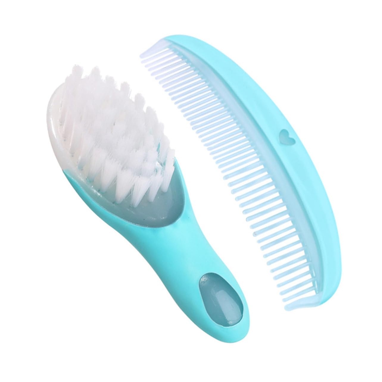 HAPINARY 3 Sets Baby Grooming Kit Newborn Hair Brush Comb Set Anti-Static Scalp Brush Soft Smooth Promote Circulation for Baby's Head