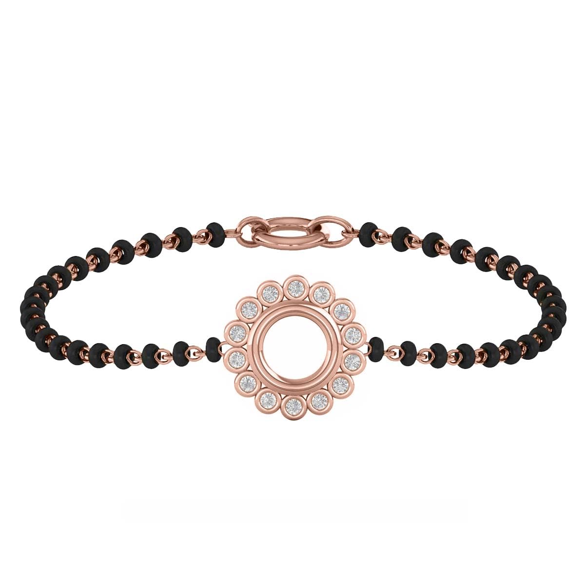 18K Rose Gold Diamond Bracelet for Women
