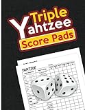  Triple Yahtzee Score Pads: Triple Yahtzee Score Book, 120 Large Score Pads for Scorekeeping, Score Keeper Book, Score Card, Yahtzee Dice Game Score Sheets.