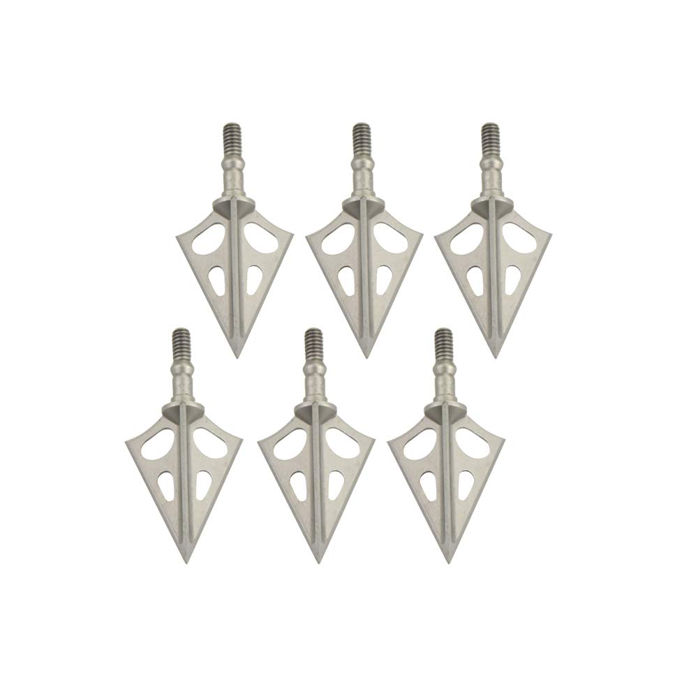 Lot 6 Têtes De Flèche Satellite Martin Archery 3 Lames Métal 120 Grain