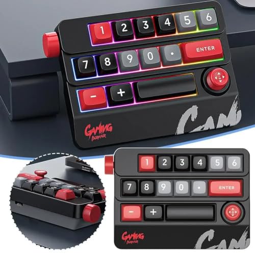 Spaseeba MINI KEYBOARD-1 Rocker Knob Programmable Macro Custom Keyboard Rgb 17 Key Mini Button Numeric Gaming Keypad Mechanical Macropad Numpad thumb #1