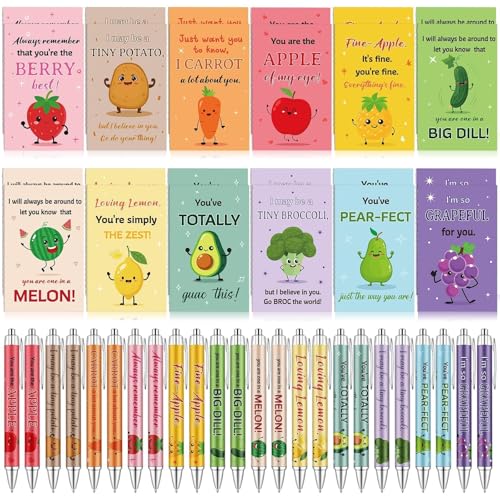 Mini carnets de notes de motivation et stylos pour collègues au bureau