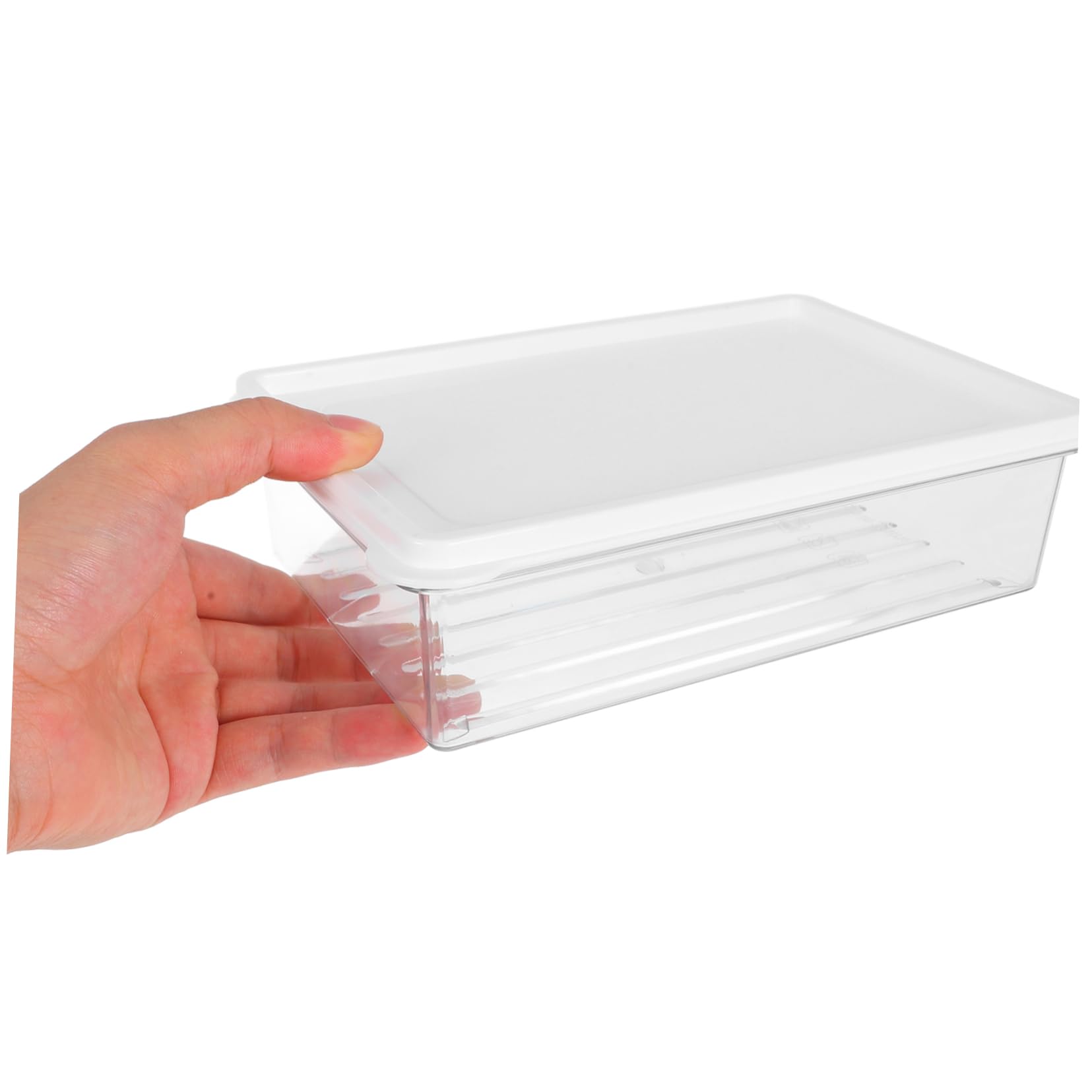 Cabilock 4piezas Caja De Sellado De Cocina Contenedor De Almacenamiento Tapa Para Refrigerador y Congelador