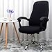 Melaluxe Office Chair Cover - Universal Stretch Desk Chair Cover, Computer Chair Slipcovers (Size: M) - Black