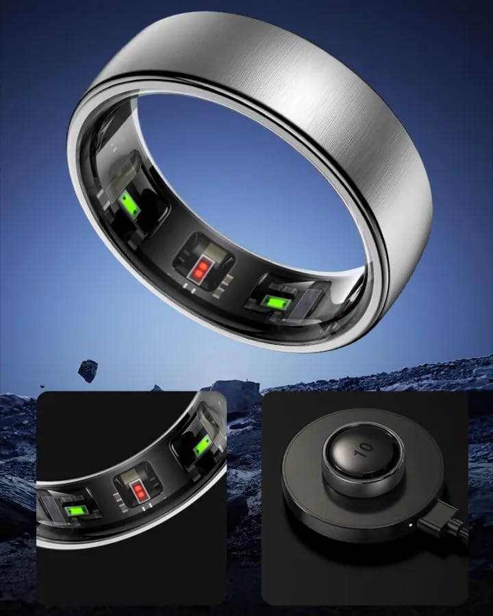Smart Ring - Monitoraggio della salute e delle attività, monitoraggio del sonno, frequenza cardiaca, notifiche per gli appassionati di fitness