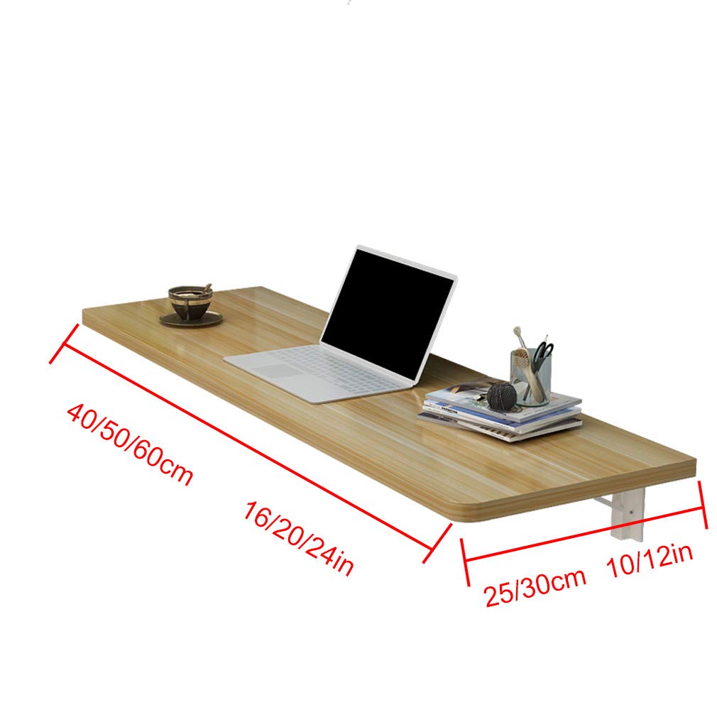 USMGWPBN Wall Mounted Invisible Table for Kitchen Bedroom Bathroom Restaurant White (24 * 12in)