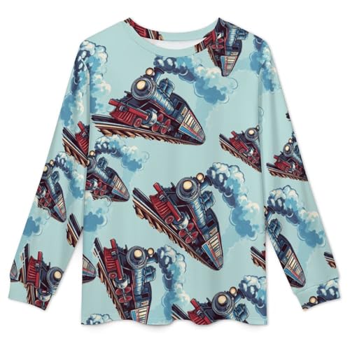 Train Pajama Set Long Sleeve Lounge Sets Sleepwear 2 Pjs Nightwear for Men Women4