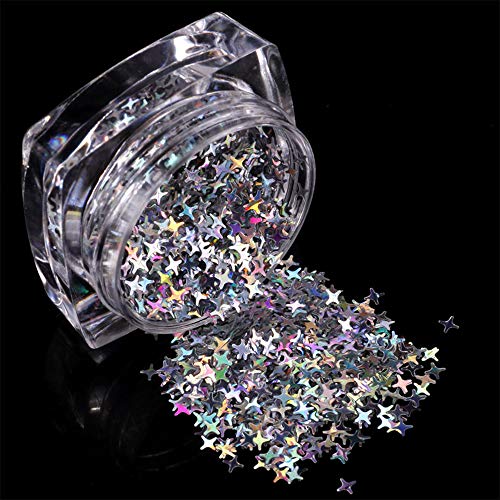 LINVINC Sequin glitterpoeder voor kunst- en handwerk, glitter, make-up voor gezicht, nagels en lichaam, willekeurige kleur - Image 8