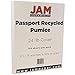 JAM PAPER Recycled 24lb Paper - 90 GSM - 8.5 x 11 - Passport Pumice - 100 Sheets/Pack