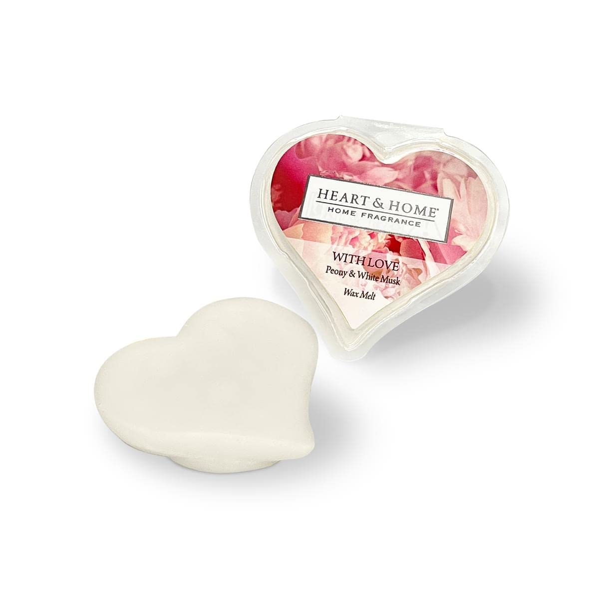 Heart And Home Brown,White Wax Melt (With Love)