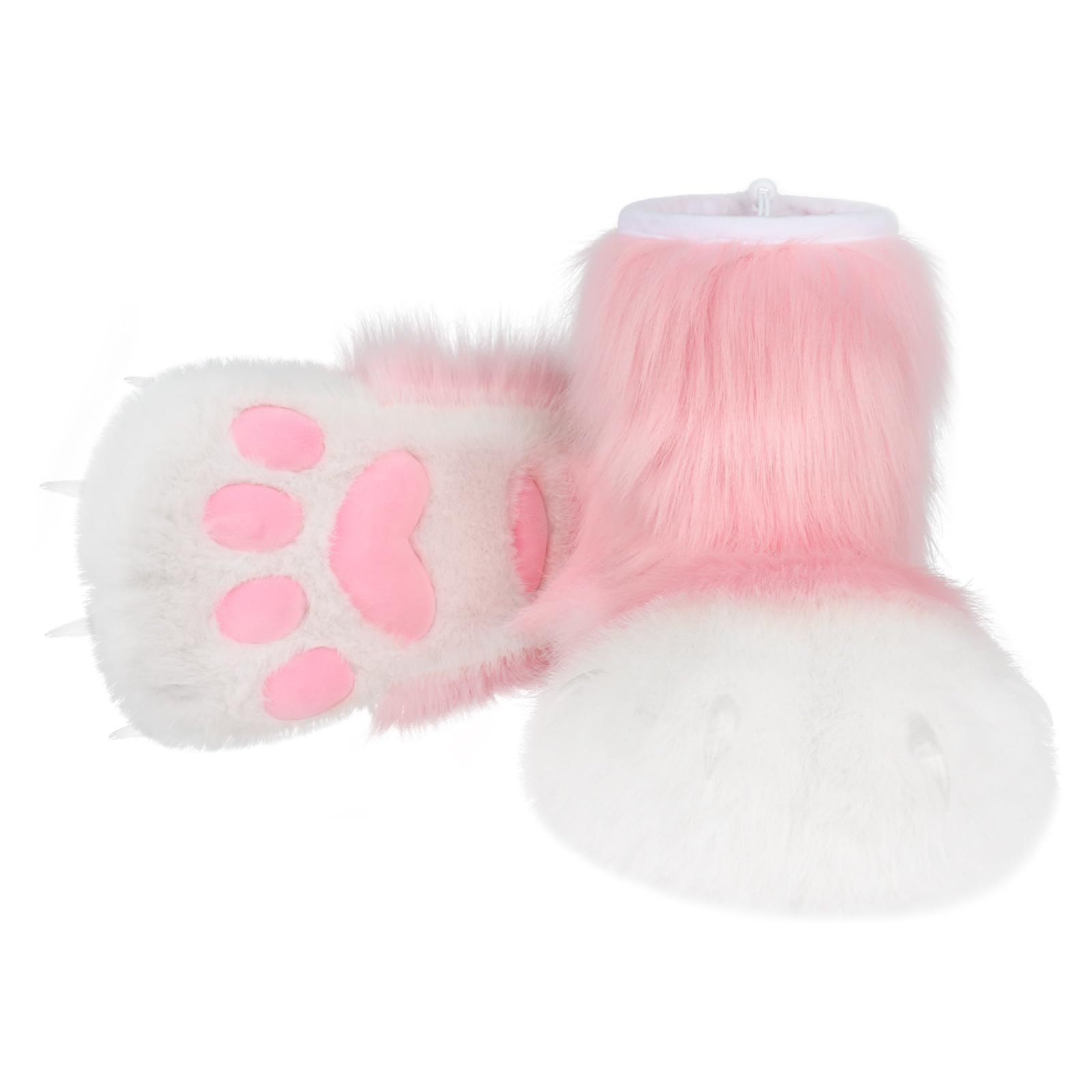 Halloween Cosplay Costume Accessories Cats Wolf Dog Foxes Fursuit Feet Paws Shoes Furry Boot Animal Fuzzy Slippers Cosplay Animal Cats Wolf Dog Foxes Fursuit Feet