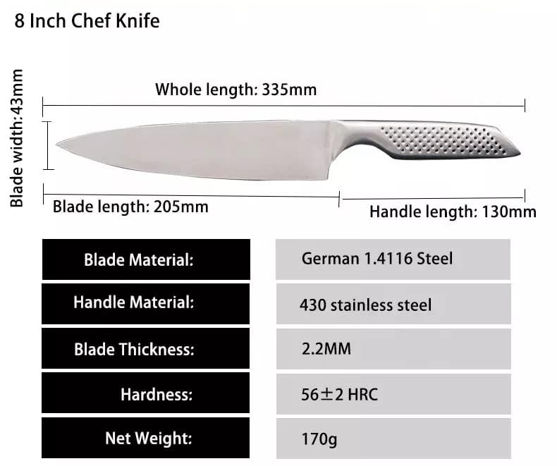 Image of Kitchen Knife Set Meat Cleaver Butcher /Knife | Kitchen Shears for Easy Fast Cutting & Slicing, Nakiri Knife, Non Slip Grip Handle (Pack of 1)