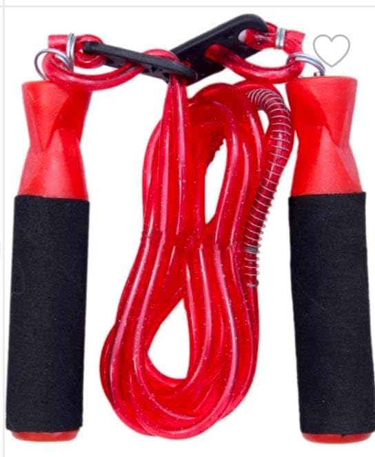 Skipping Rope for Men and Women Jumping Rope With Adjustable Height Speed Skipping Rope for Kids, Women, Girls Rassi Jumping Men for Exercise, Gym, Sports Fitness - Black, Polyvinyl Chlorine (Red) (B0CY7J2497) Amazon Price History, Amazon Price Tracker