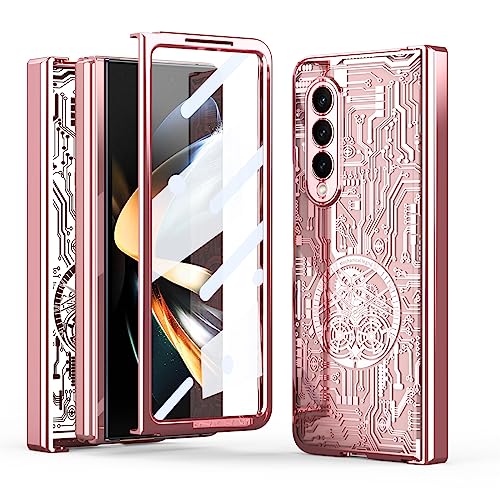 Coque Galaxy Z Fold 3 5G transparente style mécanique pour le bureau