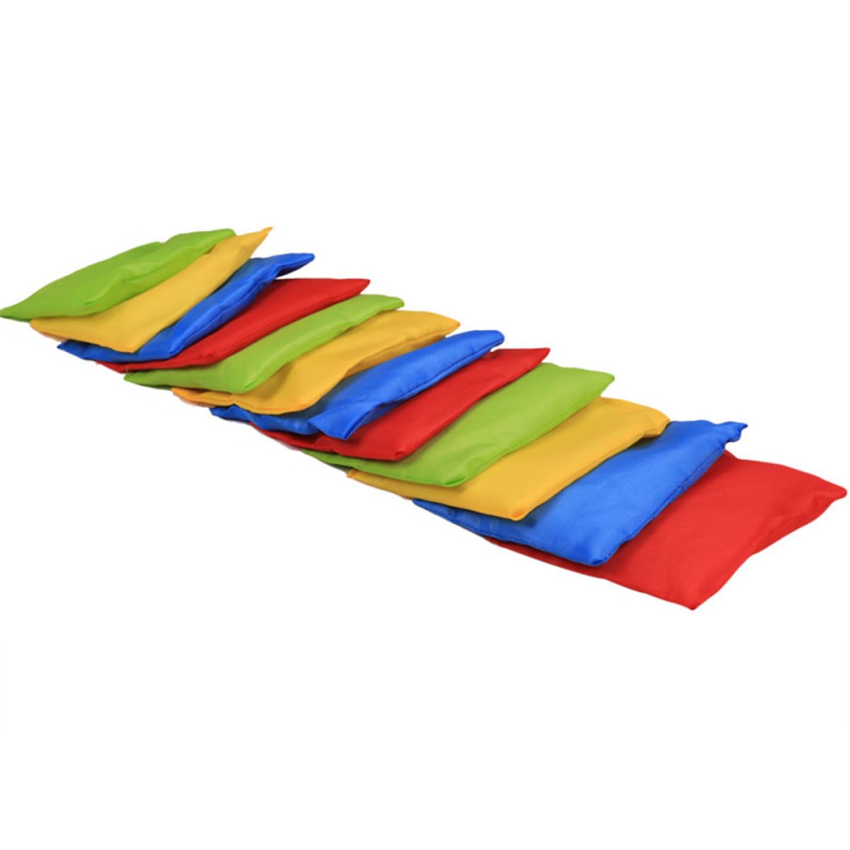 12 Bolsas de Nailon para Juego Costuras Refinadas y Diseño Resistente, Ligeras y Multicolores para Actividades Escolares y Juegos al Aire Libre