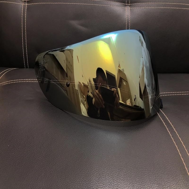 Visera de Ca SCO CW 1 X12 for Shoei Qwest RF 1100 XR 1100 X Spirit 2 X Twelve(Gold)