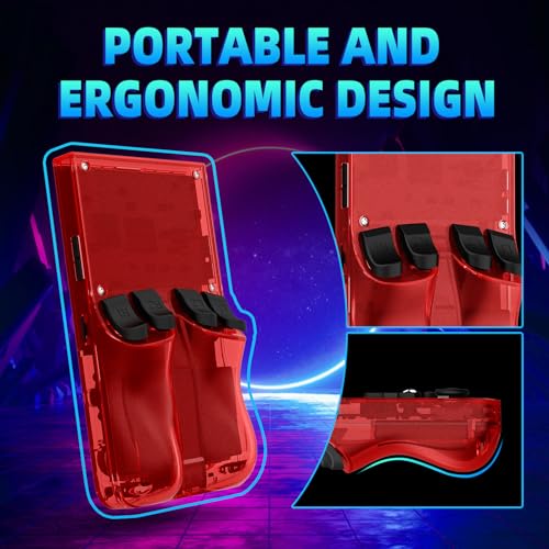 Image of R36MAX Retro Gaming Console,4.0 Inch Retro Handheld Game Console with 64GB TF Card,Hand Held Video Game,30+ Emulator Retro Game Console,4000mAh Battery(Red)