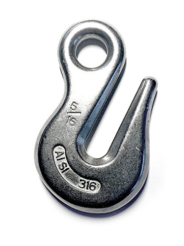 Stainless Steel 316 Eye Grab Hook 5/16" Marine Grade
