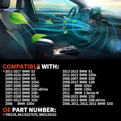 Image of AC Blower Motor 700218 Fit for BMW X3 11-17,Z4 09-16,M3 08-13,335d 09-11,328xi 07-08,335i xDrive 09-13,328i /335i 07-13,335xi 07-08,X1 12-15,335is 11-13,330i 06-07,128i /135i 08-13,328i xDrive 09-13
