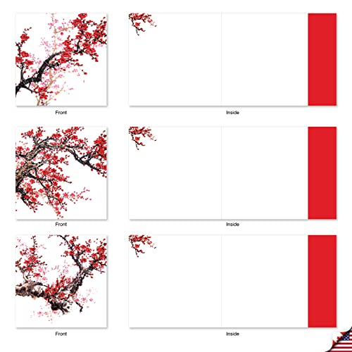 The Best Card Company - 10 Assorted Flower Cards Blank (4 X 5.12 Inch) - All Occasion Floral Greetings Boxed - Cheers And Cherries Mq5072Ocb-B1X10 #TOP2