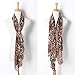 YOUR SMILE Ladies/Women's Lightweight Floral Print/Solid Color mixture Shawl Scarf For Spring Summer season (Leopard 1)