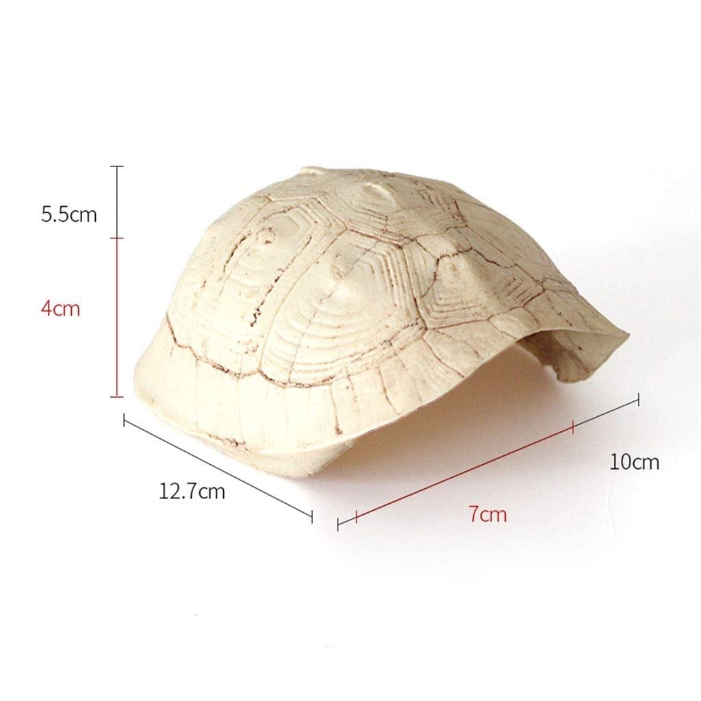 Escondite de caparazón de Tortuga de simulación, escondite de Caja de Reptiles de Acuario de Anfibios - Decoración de Esquina de hábitat escondites de Tortugas de Serpiente Lagarto