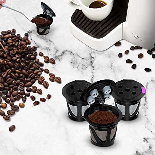3 Pack Reusable Capsules Pods Coffee Filter Fit For Keurig K-Cup Supreme And K Supreme Plus Coffee Makers Machine (Black) #TOP6