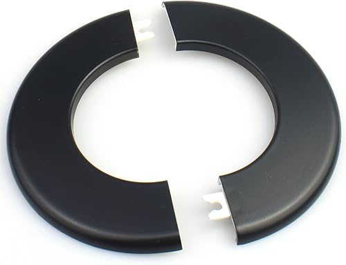 Miniatura 7 de FDXGYH 2 piezas de identificación de 2.52 pulgadas ABS brida dividida de pared cinta autoadhesiva redonda cubierta de placa para tubería de agua