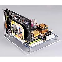 Amazon.co.jp: PC オープンフレーム テストベンチ 透明 アクリル