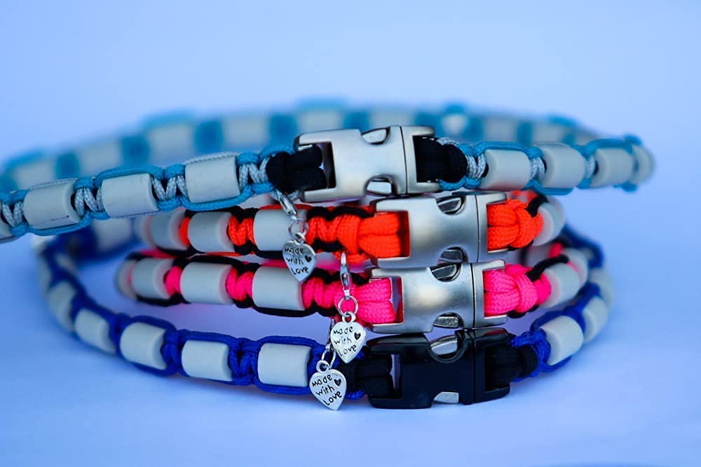 Collier paracord pour chien - céramique EM/matériau tendance - coupe sur mesure - désormais possible avec prénom - veuillez prendre en compte le descriptif !